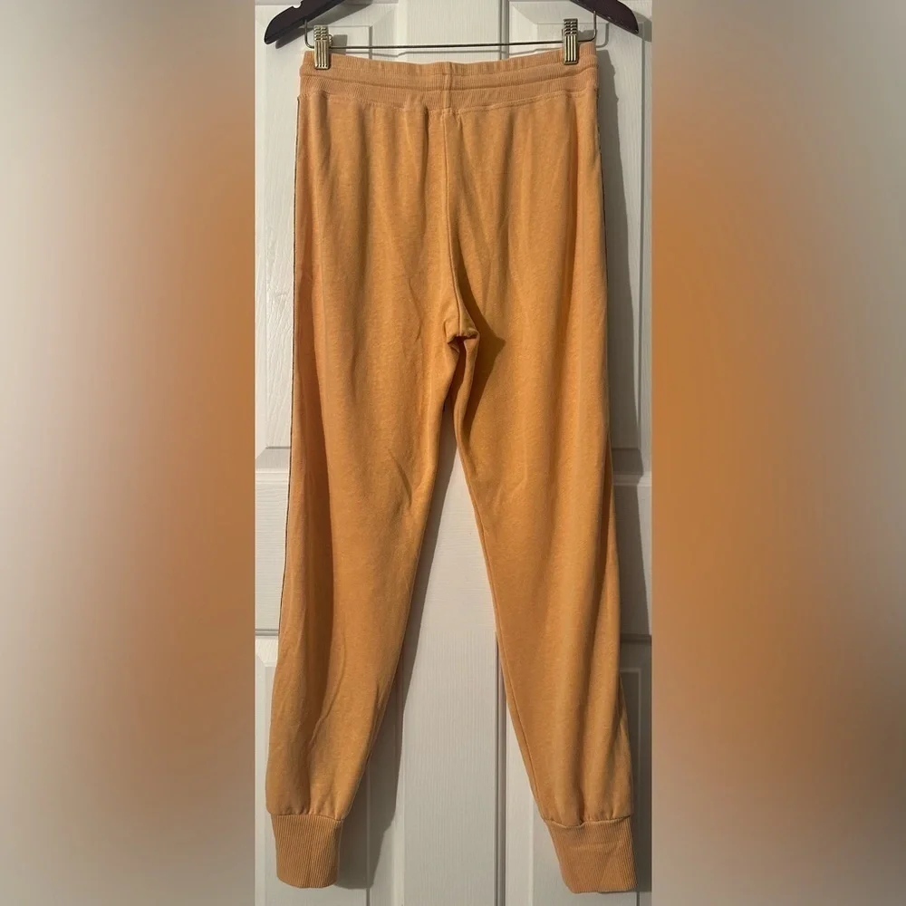 SUNDRY Size XS 0 Gold Joggers Tuxedo Stripes Animal Print Sweatpants Fall Autumn